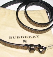  NEW* BURBERRY cintura sottile pelle piombo argento borchie 100/40 lead leather