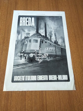 1944 BREDA LOCOMOTIVA 636 VINTAGE AD PUBBLICITA