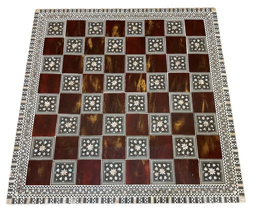 Scacchiera legno fatta a - legno,