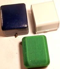 LOTTO 3 SCATOLINE-PER PREZIOSI- VINTAGE-ANELLI-ORECCHINI-GIOIELLERIA-OREFICERIA