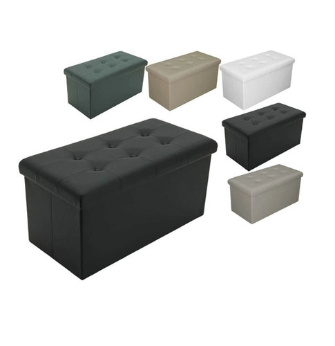Puff pouf contenitore ecopelle - puff,