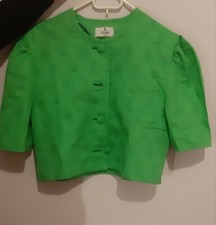 Tailleur donna elegante gonna e giacchetta corta vintage e cinturino...