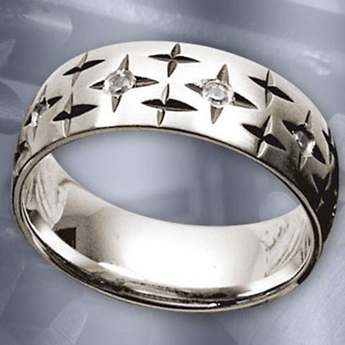 Stelle brillanti anello in - stelle,
