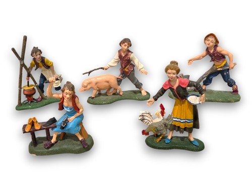 Set statuine contadine - set,