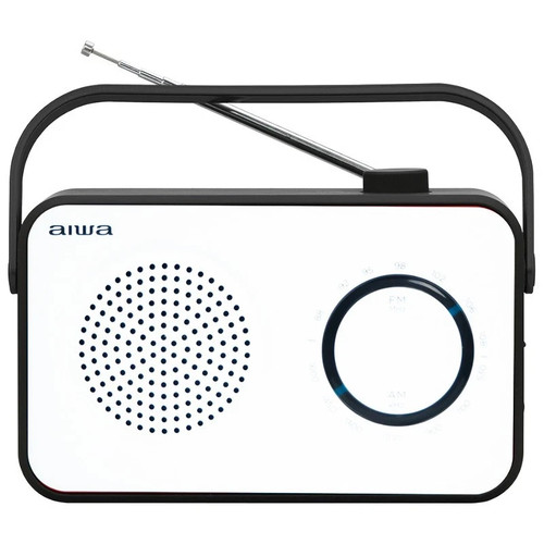 Aiwa 190bw white radio am - r-190bw, fm