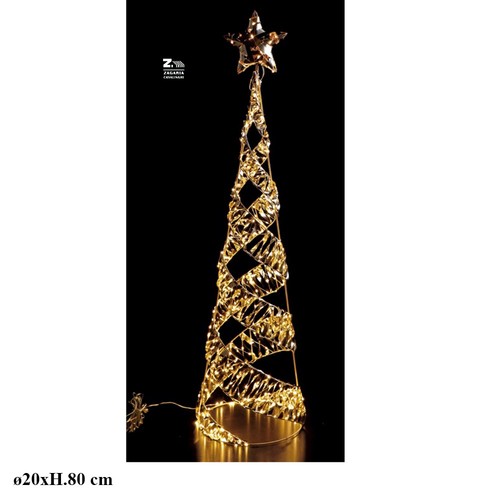 Albero cono natalizio luminoso - cono,