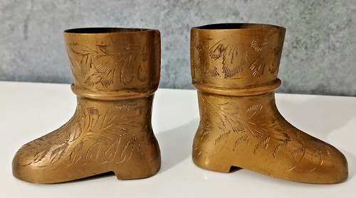 Coppia posacenere ottone - posacenere, in
