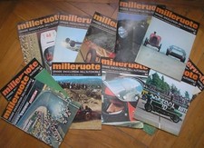 LOTTO 13 FASCICOLI ENCICLOPEDIA AUTOMOBILE MILLERUOTE 1972 AUTO MOTO F1 GP