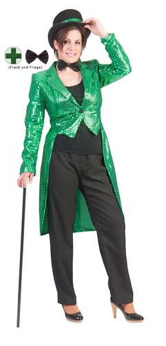Costume donna frack paillettes