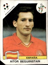 figurina Italia 90 Panini ed.Salpani Arg. Rec # 362 ESPA�A AITOR BEGUIRISTAIN