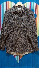 Camicia hawaiana da uomo manica lunga master coat in cotone multicolore taglia L