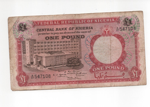Banconota pound nigeria 1967 - pound,