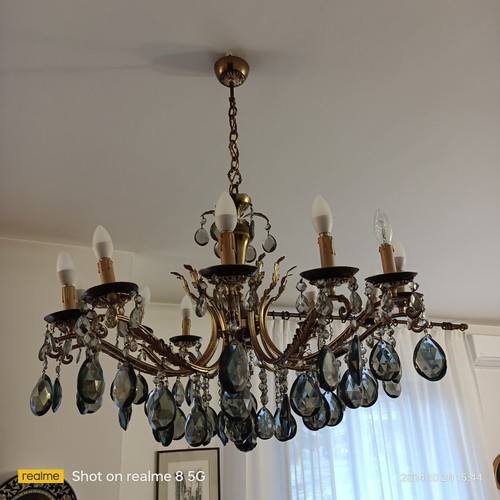 Lampadario gocce nere di - a,