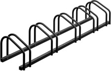 , Supporto per 5 Biciclette, Rastrelliera Bici in Acciaio, Portabici Larghezza P