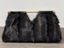Borsa Clutch In Pelliccia