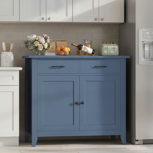 Credenza moderna blu - credenza, 91