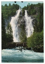 Val Genova – Cascata Nardis con ponte e fiume Sarca – 1978 – TRENTO