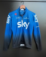 Maglia termica bici Team Sky Castelli Ocean Rescue blu uomo taglia S Pro Fit