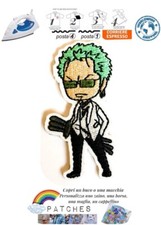 patch Roronoa Zoro one piece iron on toppa termoadesiva manga pirate spade green