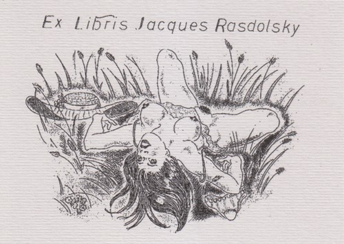 Libris bookplate erotico n - ex,