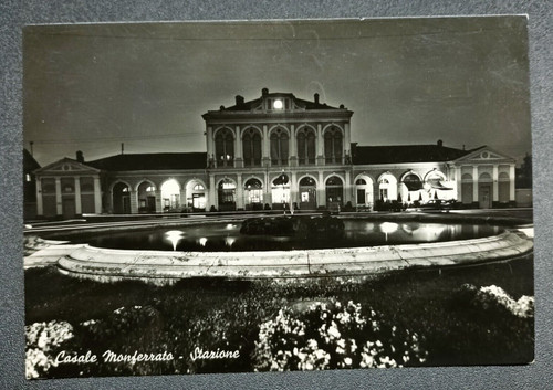 Cartolina stazione dei treni - stazione,