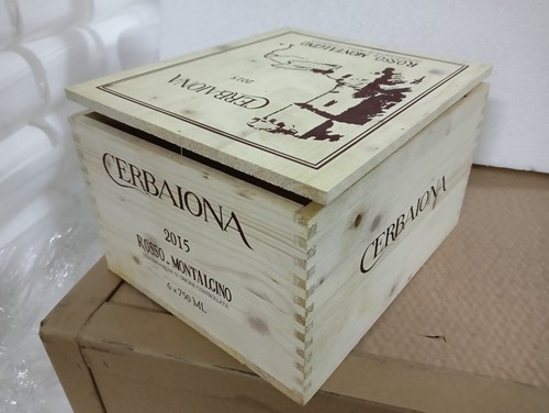 Scatola legno 6 bott - scatola,