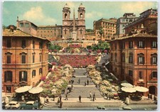 Cartolina d'epoca Roma Piazza