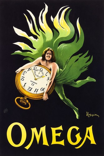 Omega watch art poster - art, stile