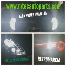 KIT LED H7 12v 6000K ANABBAGLIANTI ALFA ROMEO GIULIETTA + RETROMARCIA LED