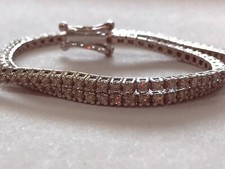 Bracciale tennis oro bianco - oro,
