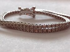 BRACCIALE TENNIS oro bianco 18 kt DIAMANTI naturali 1,00 ct DA 16 A 21 cm regalo