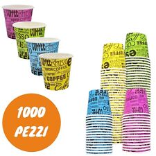 500 / 1000 PEZZI BICCHIERI BICCHIERE DI CARTA PER CAFFè MONOUSO BICCHIERINI