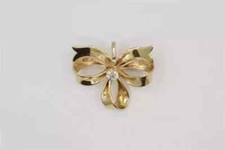 Spilla Fiocco Placcato Oro