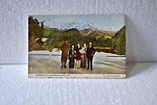 Cartolina D'Epoca Ghiaccio Pattinaggio Presso Kanaya Hotel Nikko Presto 20th