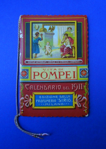 Calendarietto pubblicità 1911 - pubblicità,