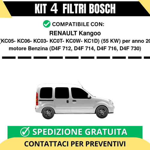 Kit filtri bosch renault - 4,