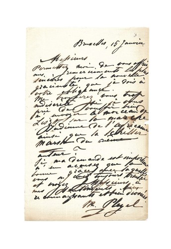 Liszt marie pleyel lettre - pleyel, /