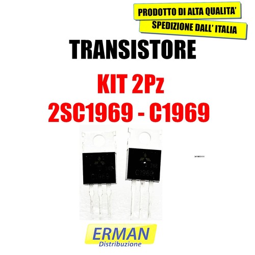 Kit 2pezzi transistore c1969 - 2pezzi,