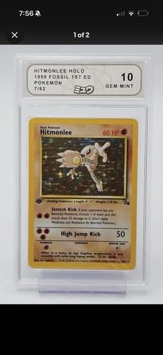 Hitmonlee 1999 pokemon fossil - hitmonlee,