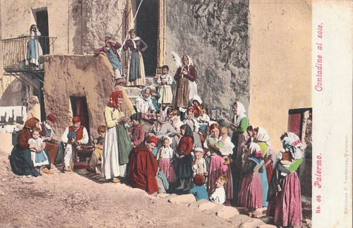 Palermo costumi contadine - -,