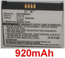 Batterie 920mAh Per Garmin-Asus Nuvifone Tipo TDTD10093000695