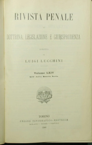 Rivista penale dottrina - di,