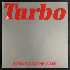 Brochure vendita RENAULT 5 ALPINE TURBO auto LF c1983 TESTO TEDESCO #21.116.12