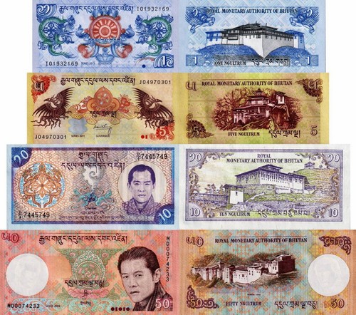 Bhutan lotto 4 banconote - lotto,