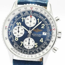 OROLOGIO BREITLING A13022 VECCHIO NAVITIMER CRONOGRAFO AUTOMATICO DATA QUADRANTE NAVY UOMO