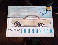 Brochure FORD TAUNUS 17 M COUPE SEDAN WAGON originale Meisterwerk FORD TEDESCA