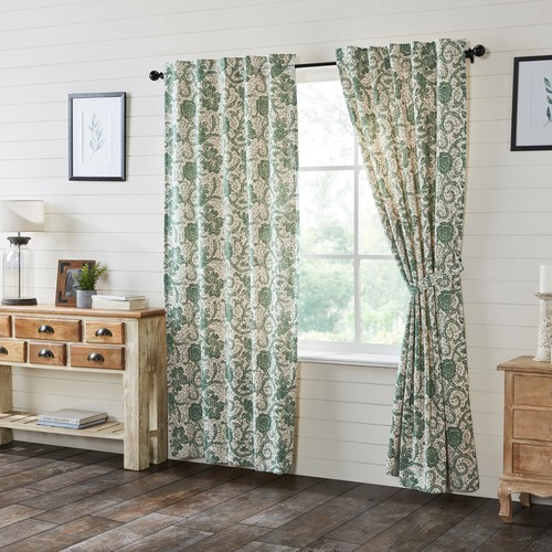 Tende verdi floreali - , stile