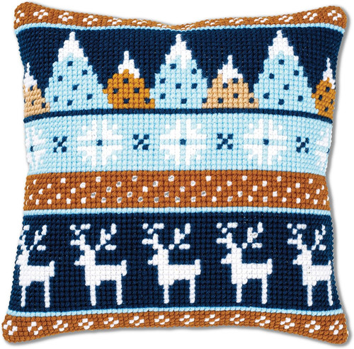 Kit cuscino punto croce motivi - cuscino,