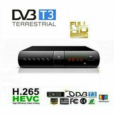 DIGITALE TERRESTRE DVB-T3 DECODER TV SCART HDMI H265 TELECOMANDO