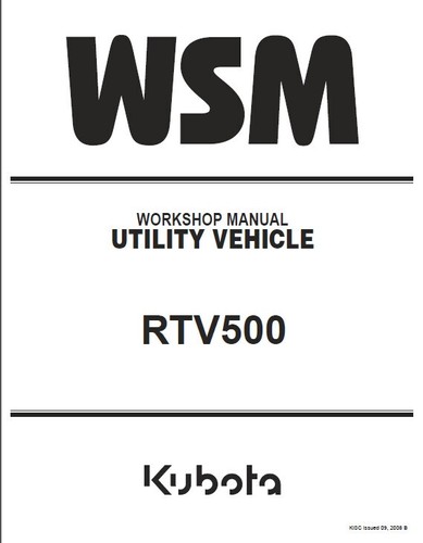 Kubota rtv500 utv - rtv, 500
